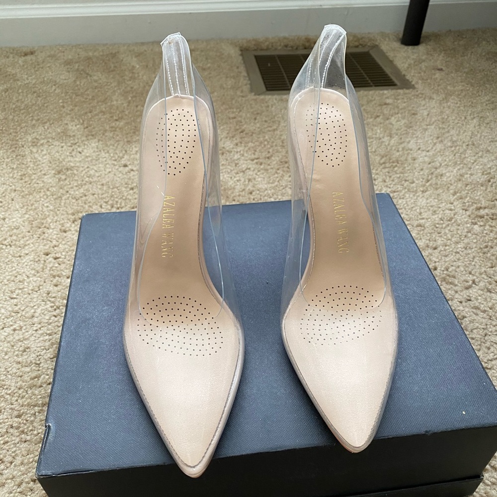 Akira Clear Pointed Toe Pump